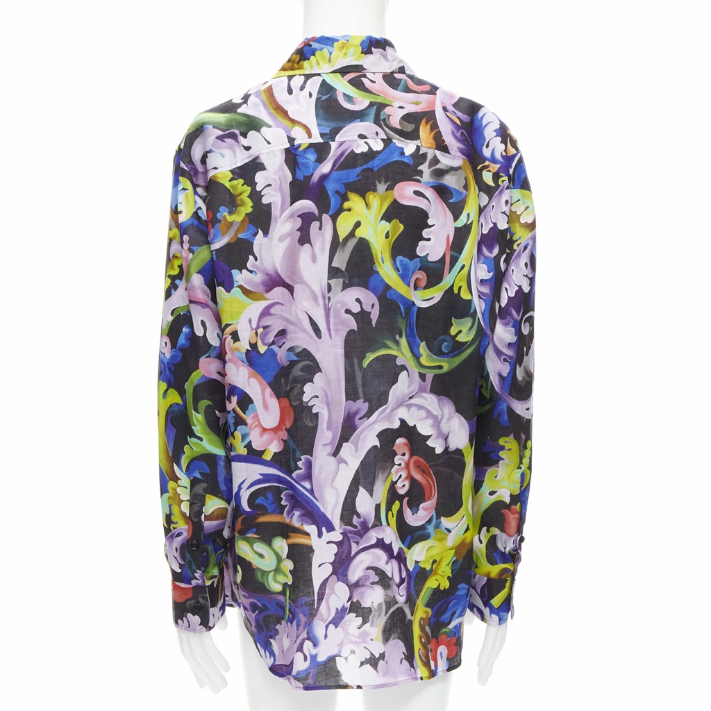 Versace Baroque Floral Shirt - 4