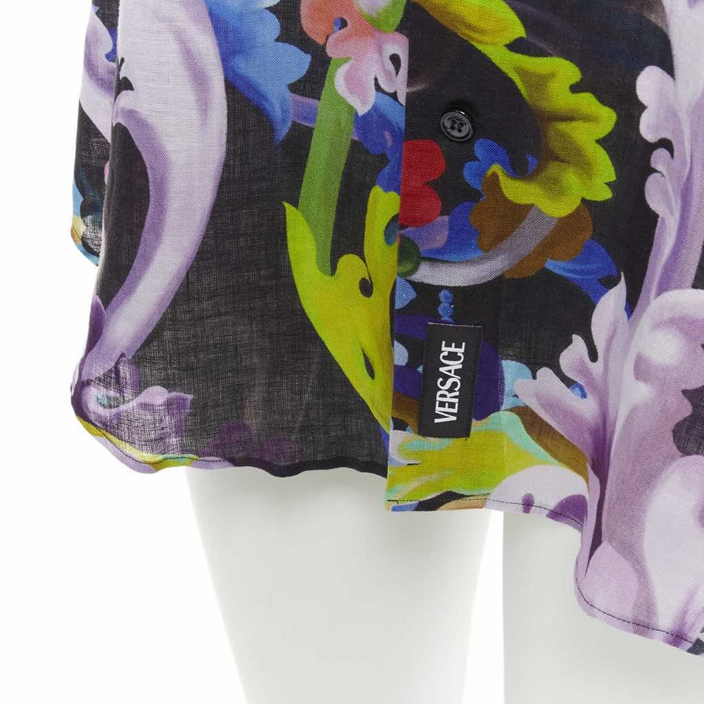 Versace Baroque Floral Shirt - Image 10