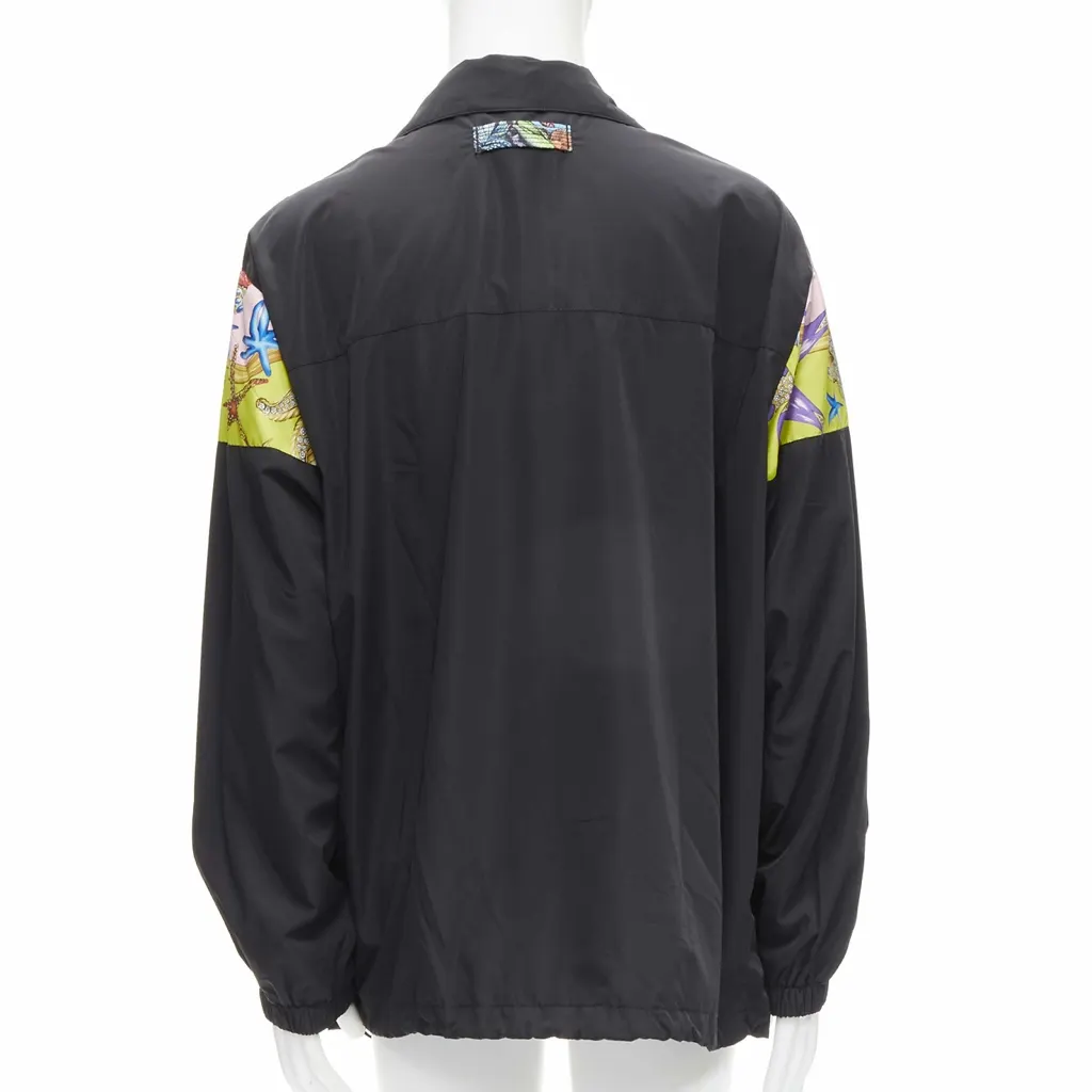 Versace Black Starfish Jacket Black Polyester Never worn, with tag - Box View