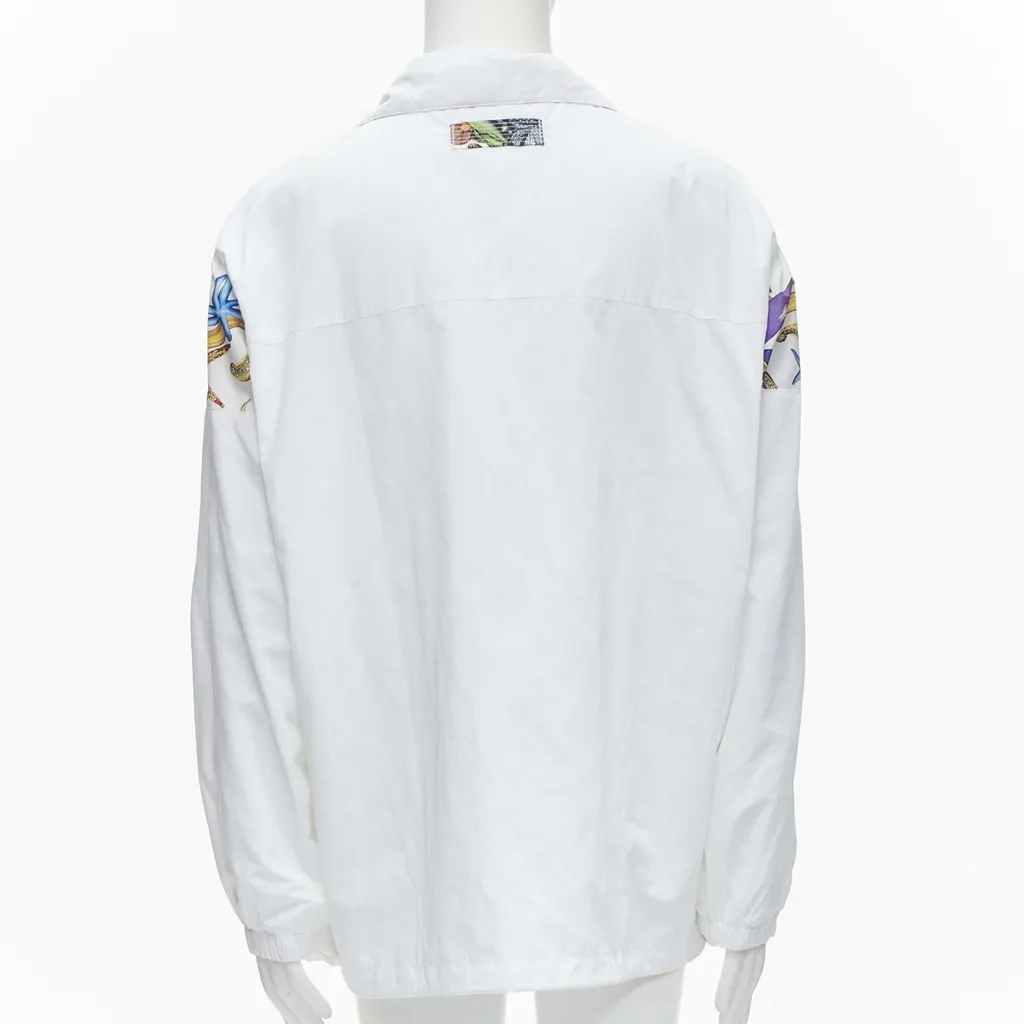 Versace White Starfish Jacket White Polyester Never worn, with tag - Box View