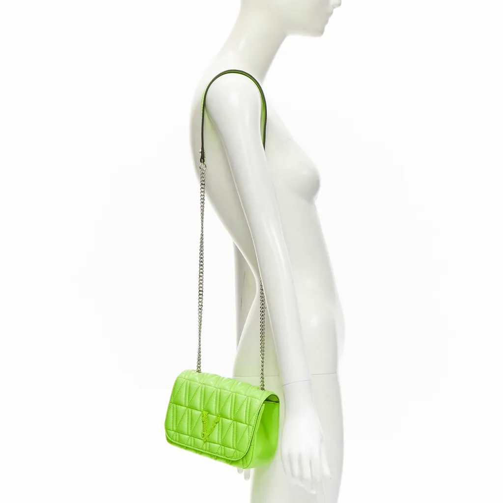 Versace Green Virtus Flap Bag Green Never worn, with tag - Back View