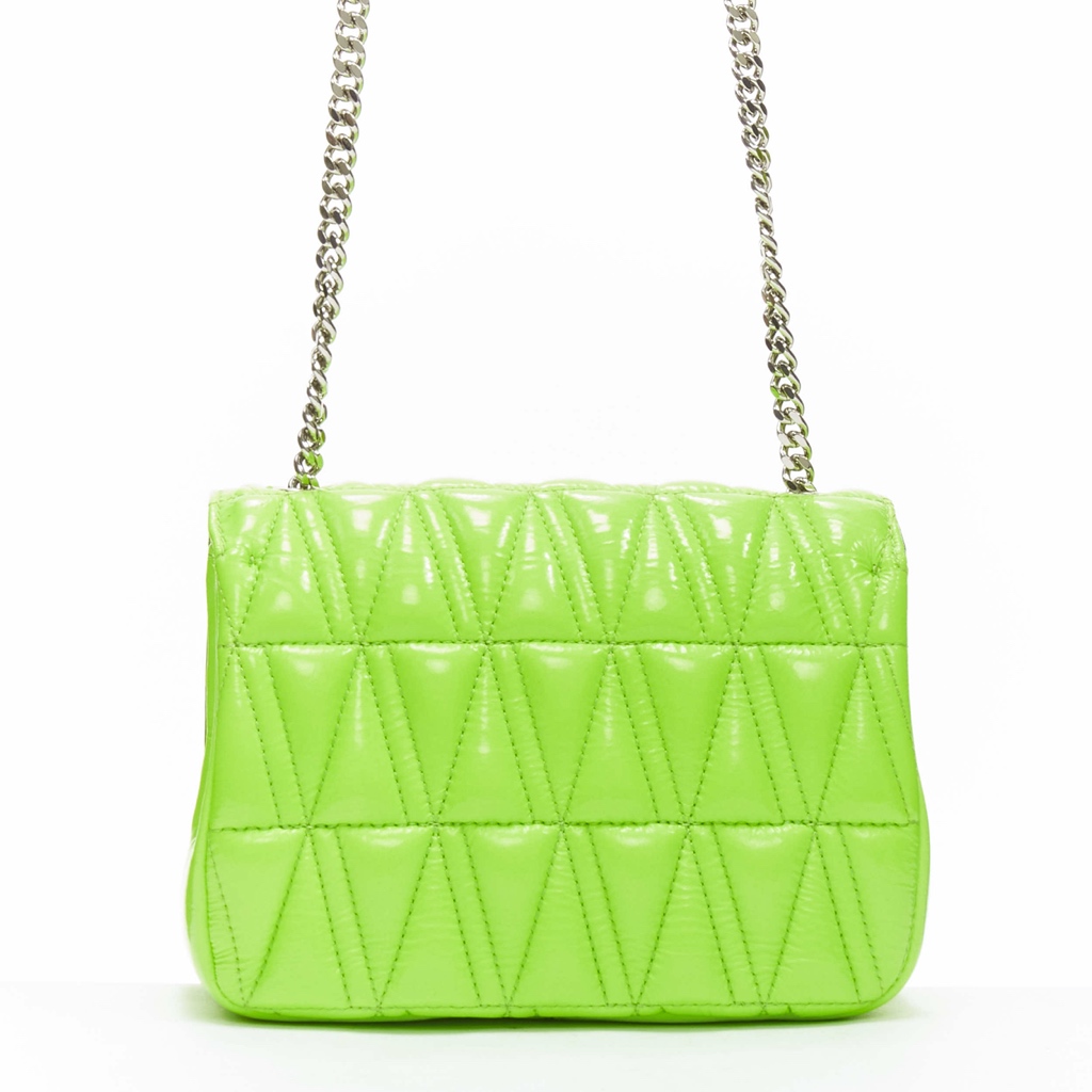 Versace Green Virtus Flap Bag - Side view