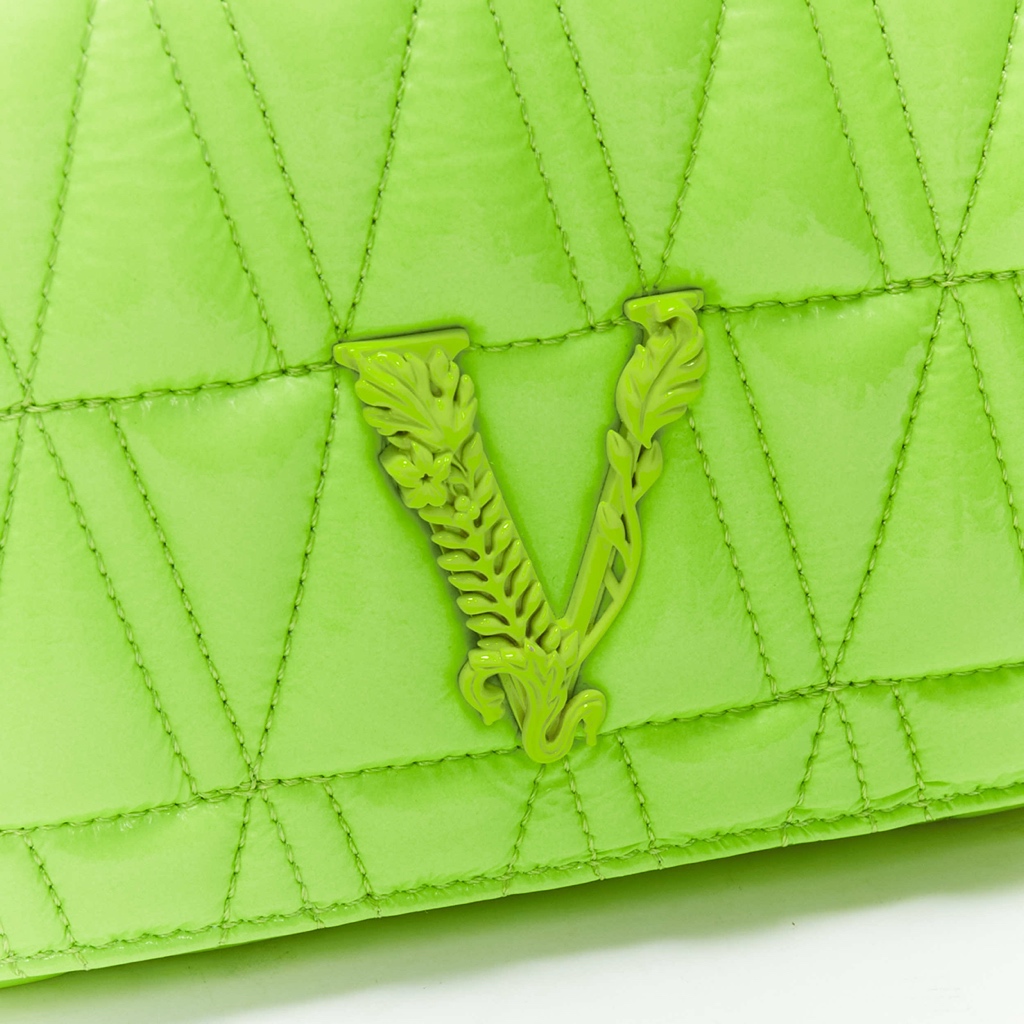 Versace Green Virtus Flap Bag - Detail 2