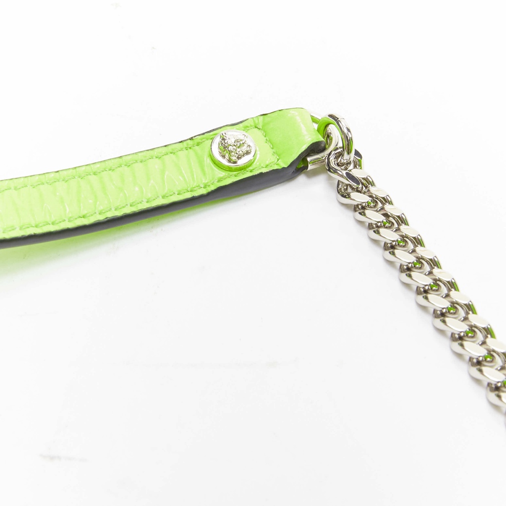 Versace Green Virtus Flap Bag - Image 10