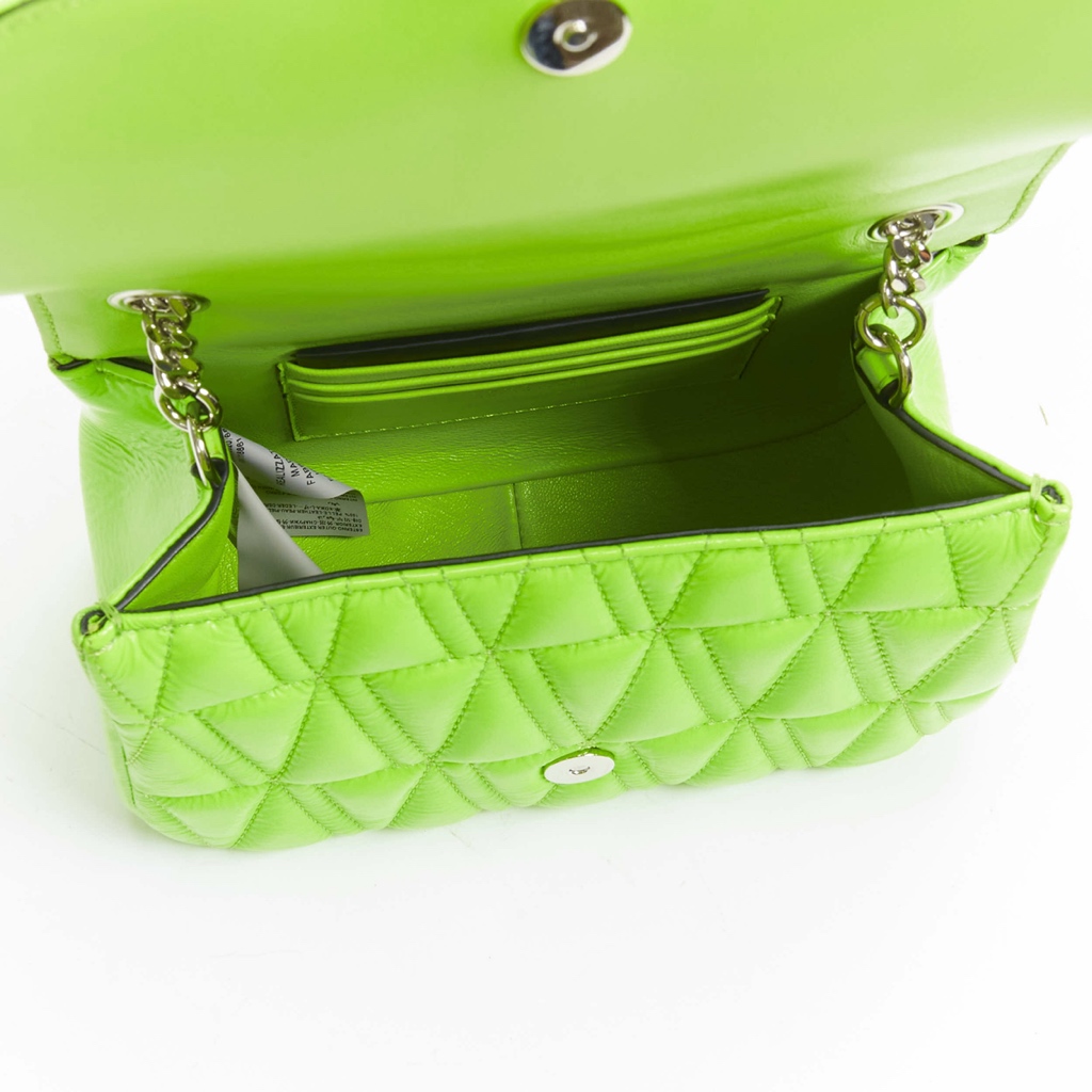 Versace Green Virtus Flap Bag - Image 11
