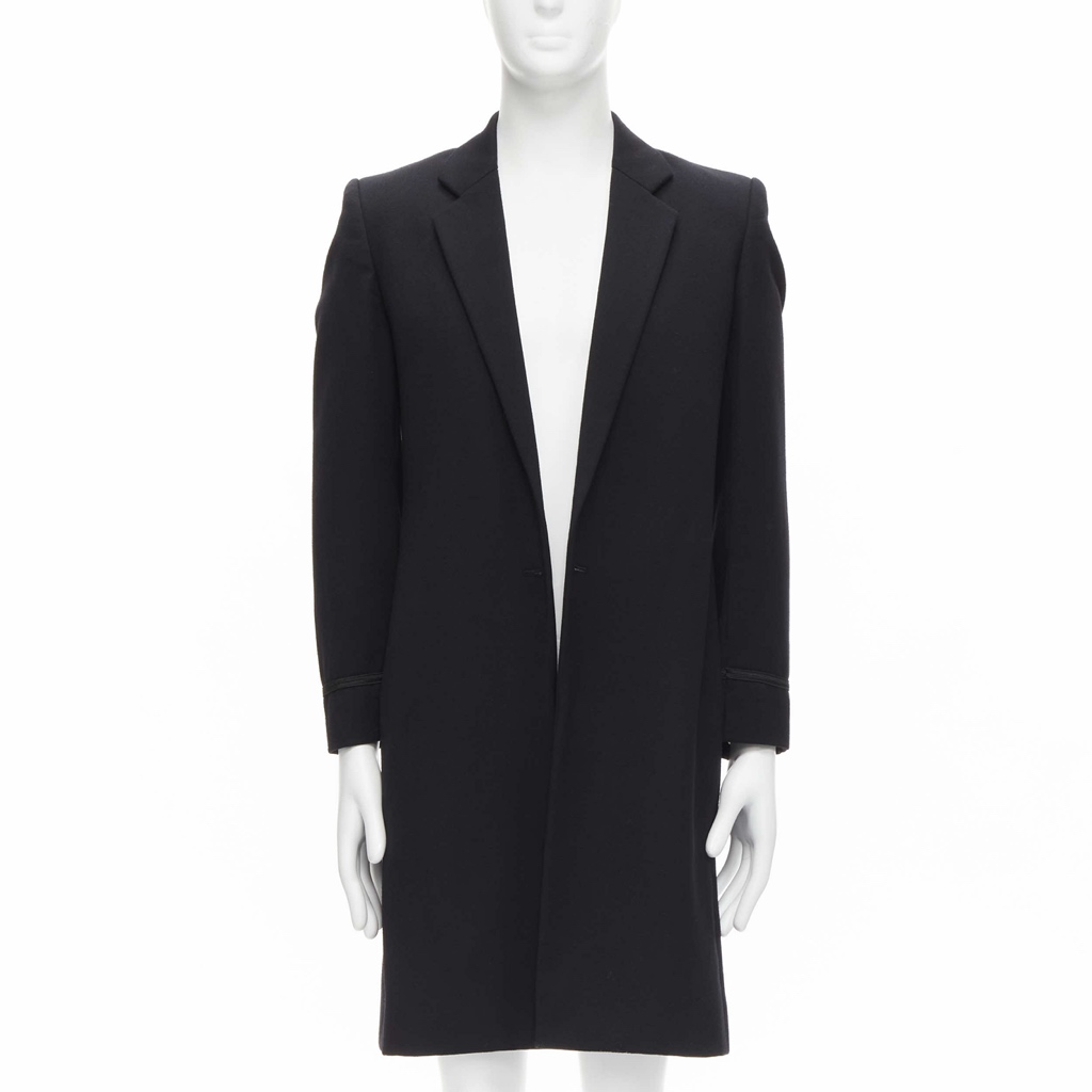Raf Simons Black Wool Coat