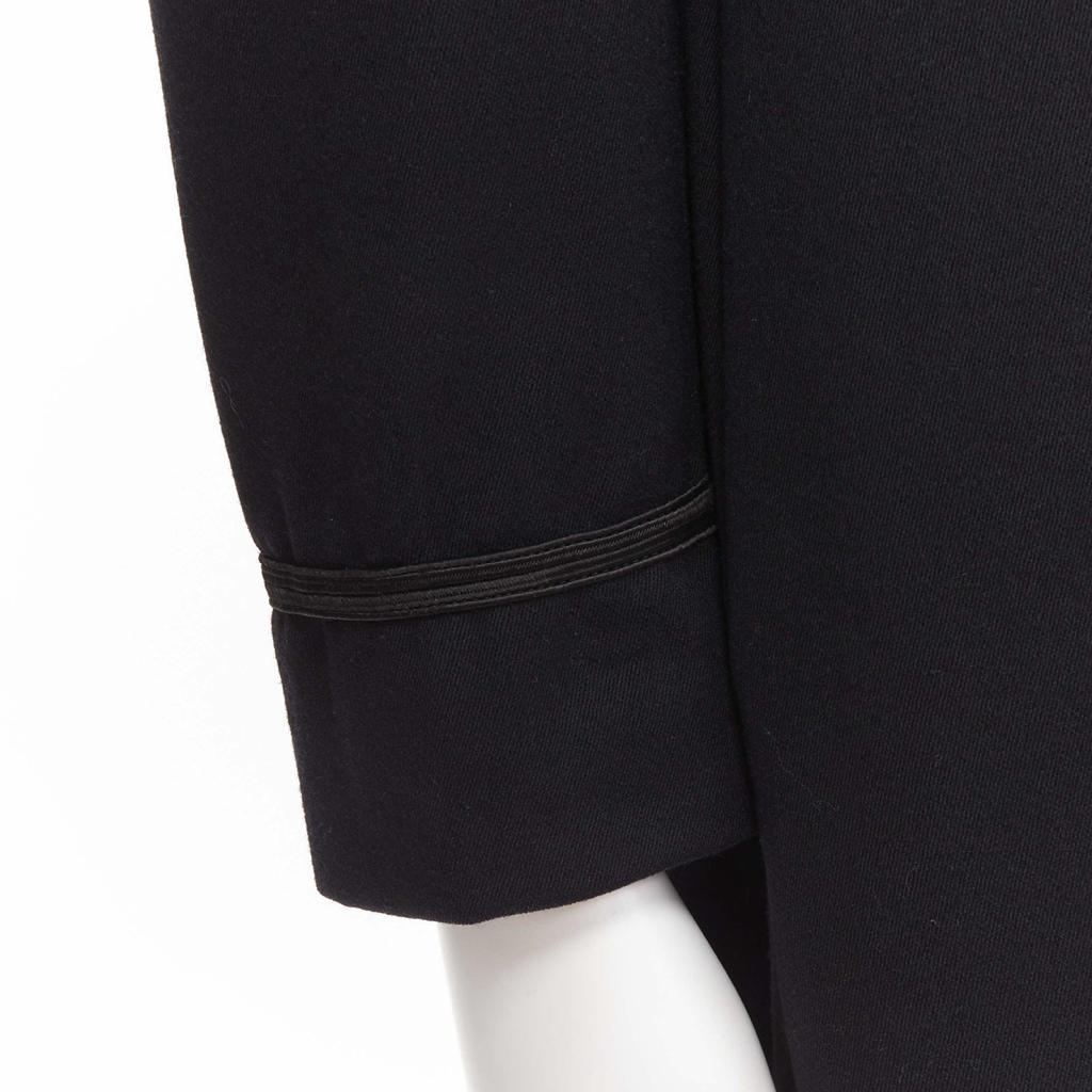 Raf Simons Black Wool Coat - Back view
