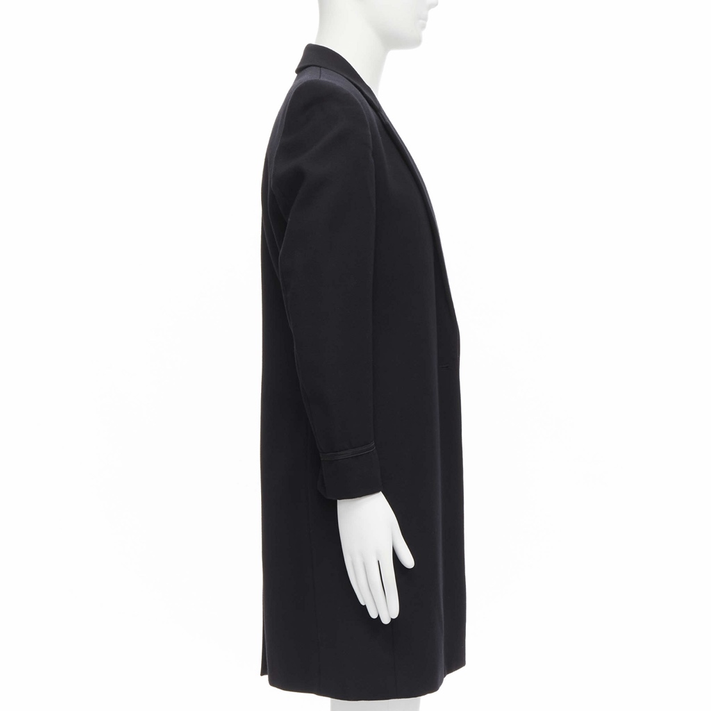Raf Simons Black Wool Coat - 4
