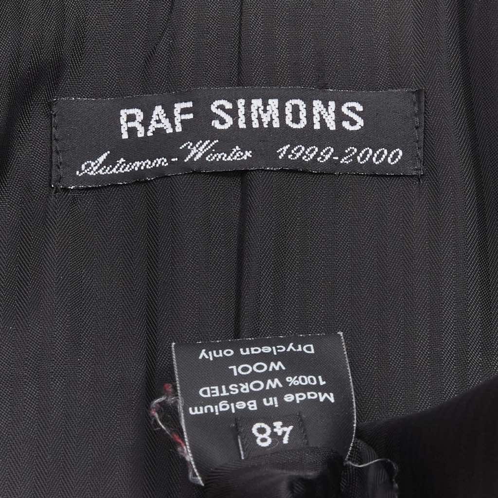Raf Simons Black Wool Coat - Image 11