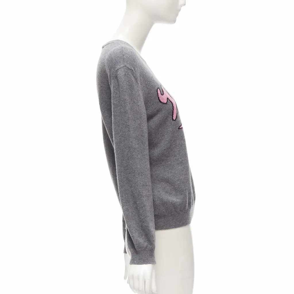 Valentino Graphic Wool Sweater Pink Wool Never worn - Model View