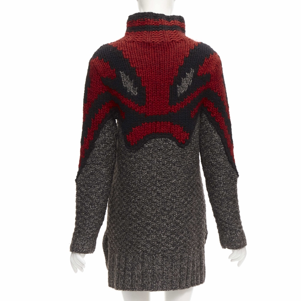 Celine Abstract Knit Dress - Side view