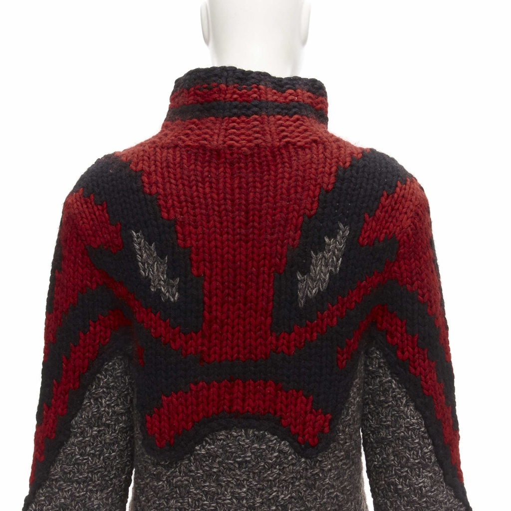 Celine Abstract Knit Dress - Image 10