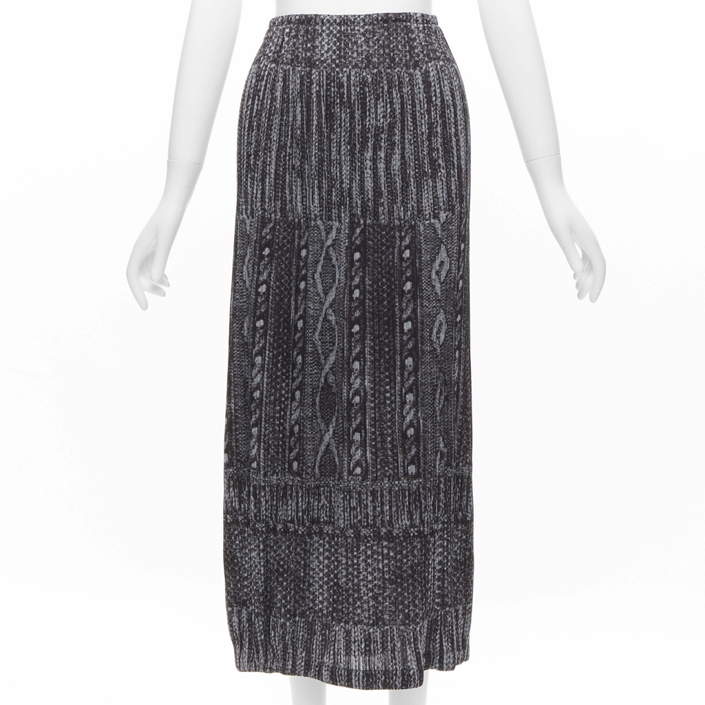 Issey Miyake Cable Knit Skirt