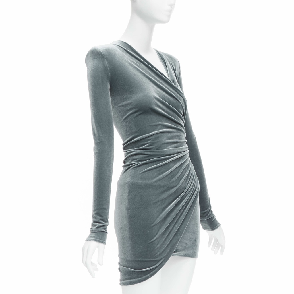 Alexandre Vauthier Velvet Bodycon Dress - Image 6