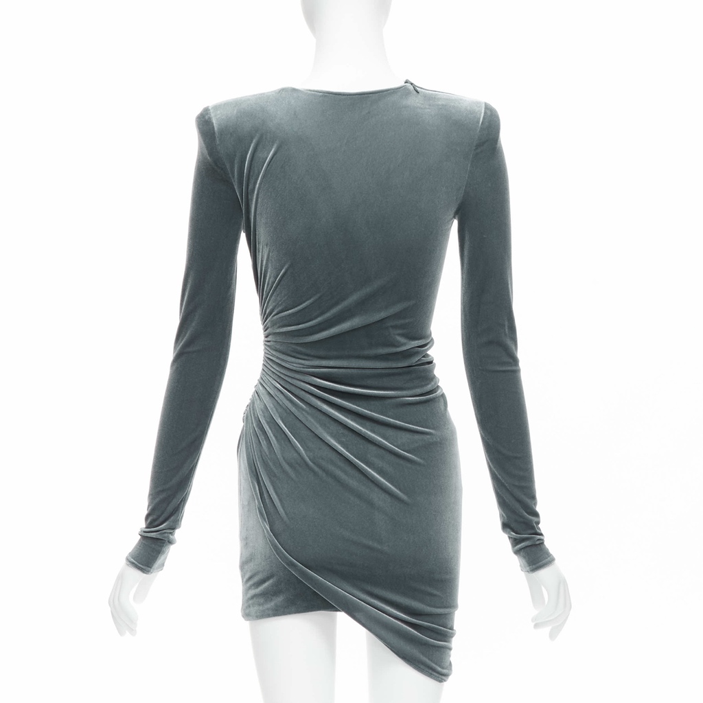Alexandre Vauthier Velvet Bodycon Dress - Side view