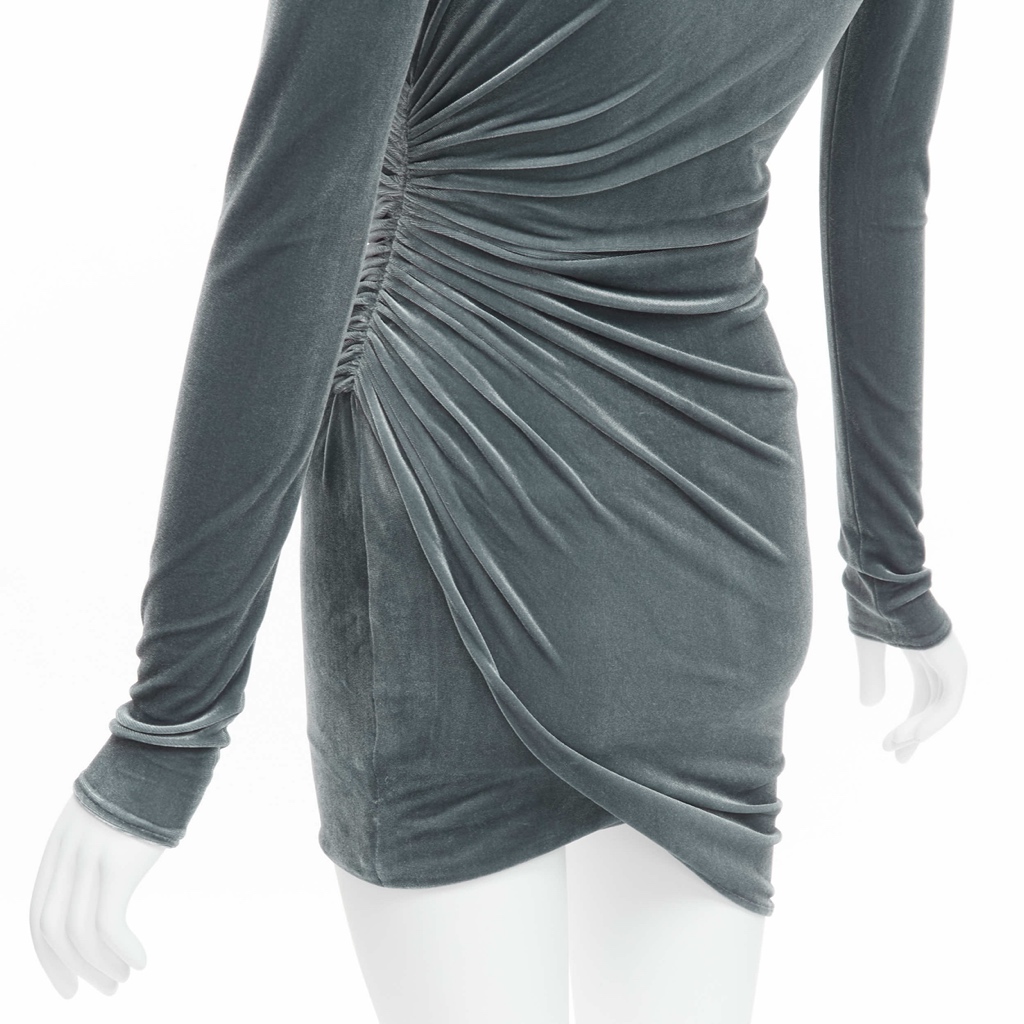 Alexandre Vauthier Velvet Bodycon Dress - Image 11