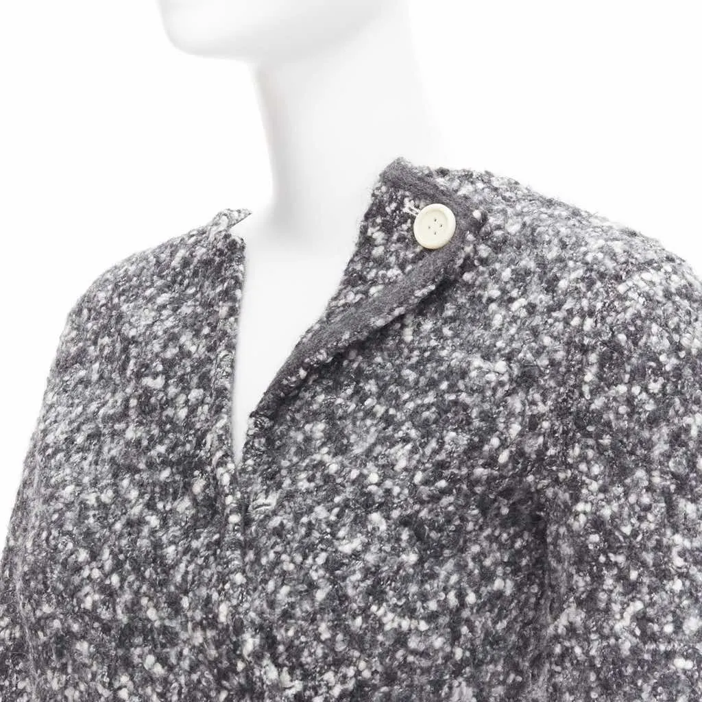 Celine Boucle Bias Sweater Grey Wool Never worn, with tag - Back View