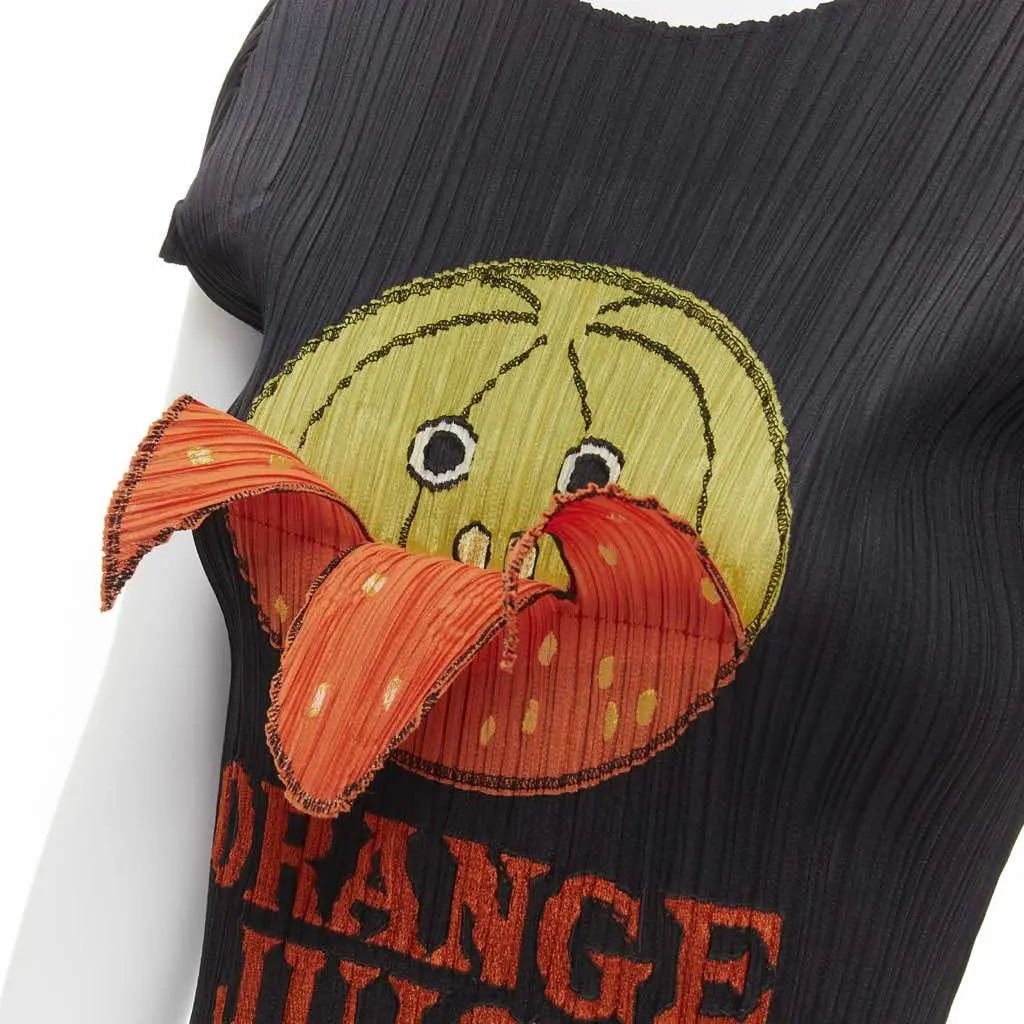 Issey Miyake Juice Peelable Top Black Polyester Very good - Back View