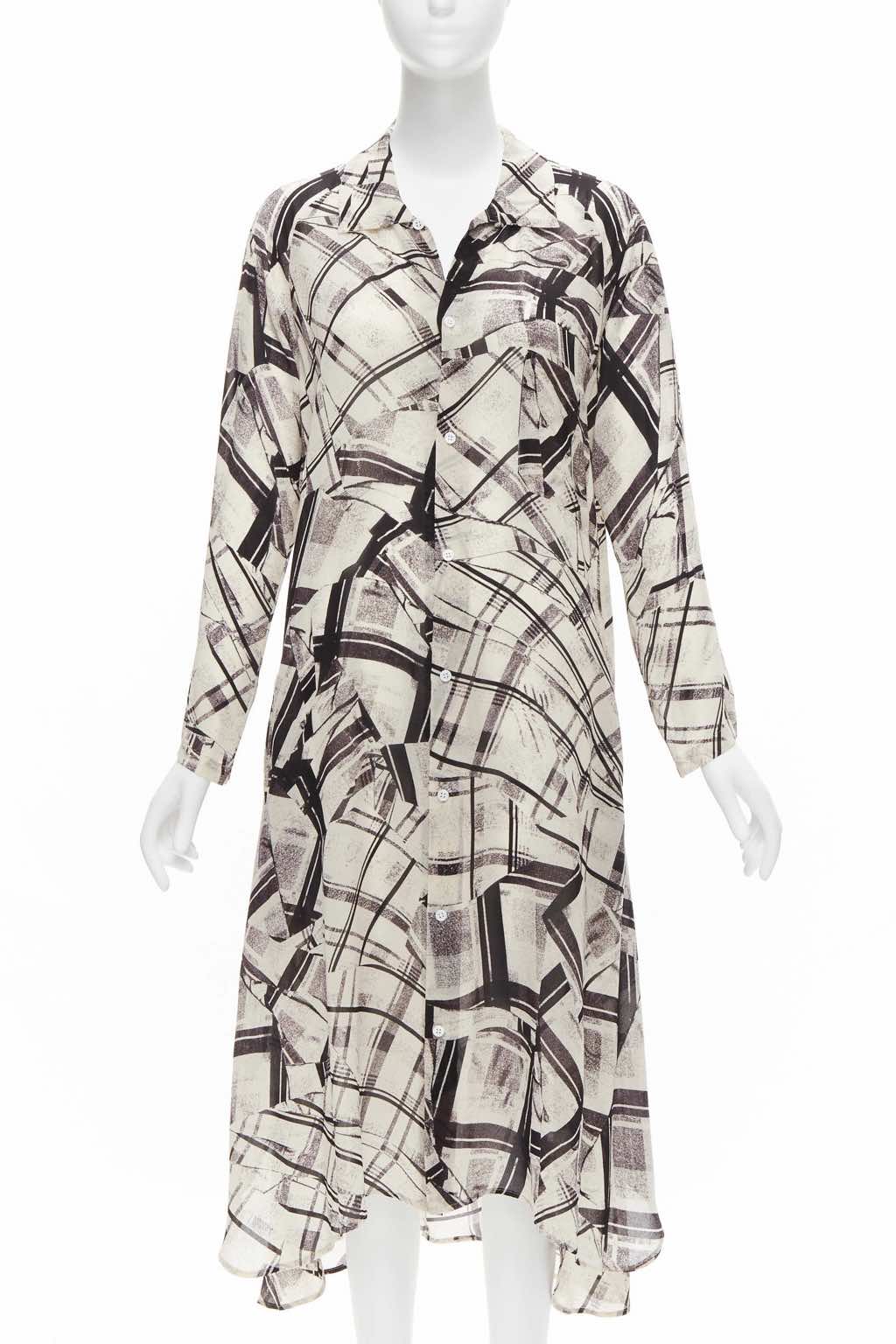 Yohji Yamamoto Patchwork Shirt Dress