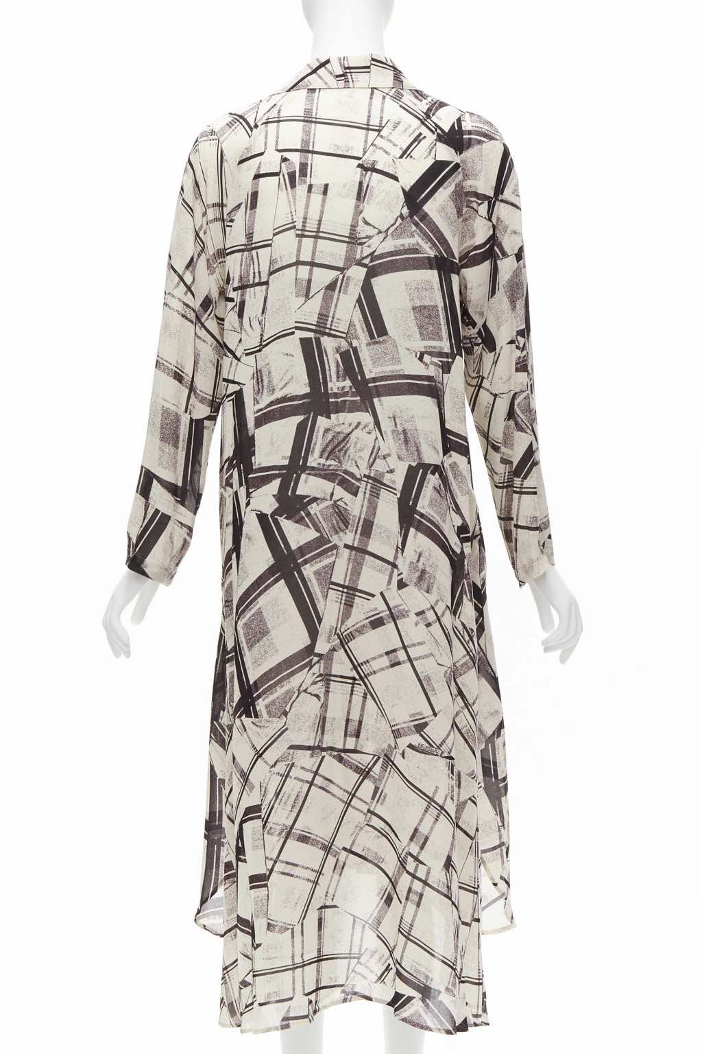 Yohji Yamamoto Patchwork Shirt Dress - Side view