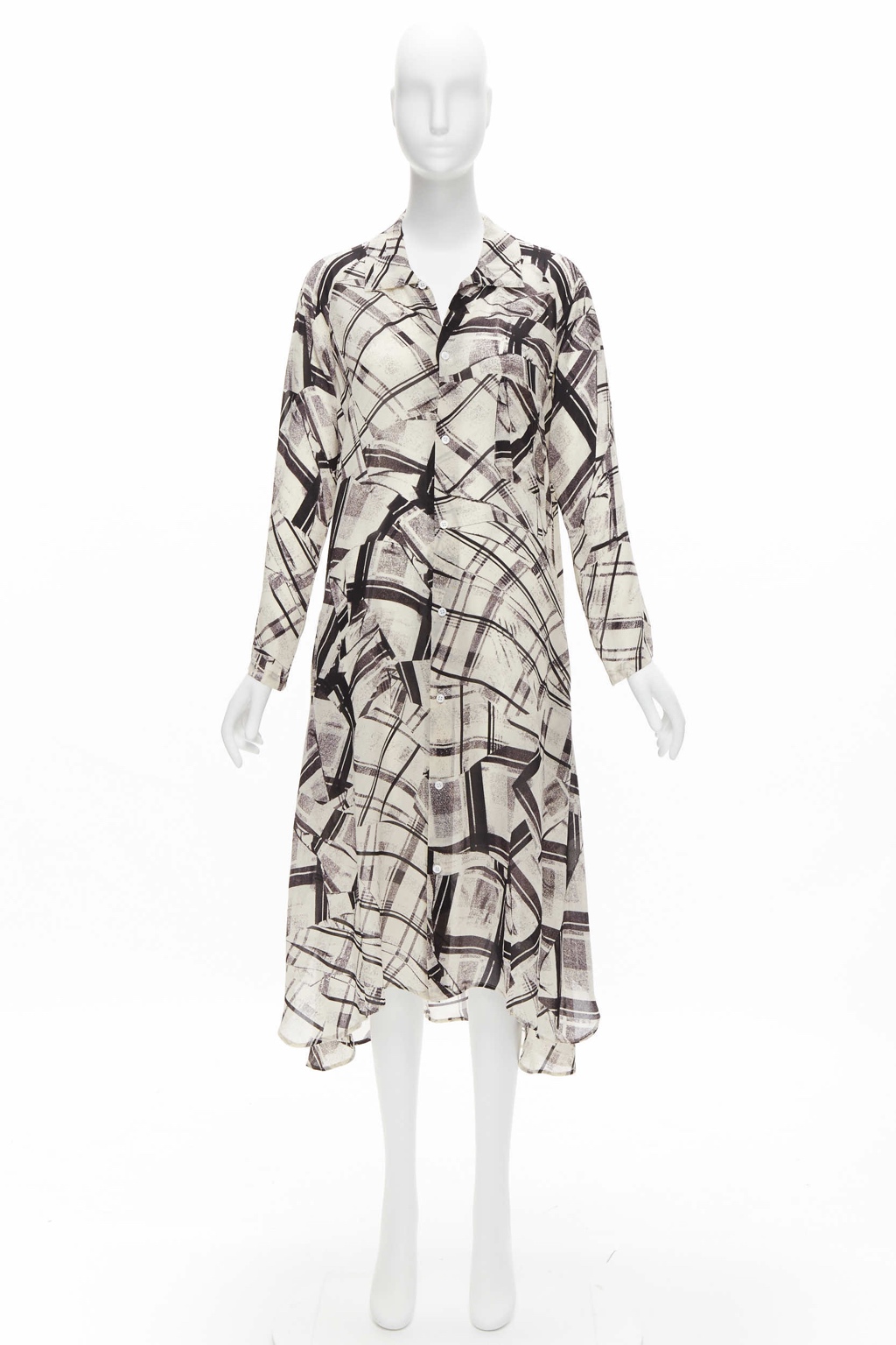 Yohji Yamamoto Patchwork Shirt Dress - Image 12