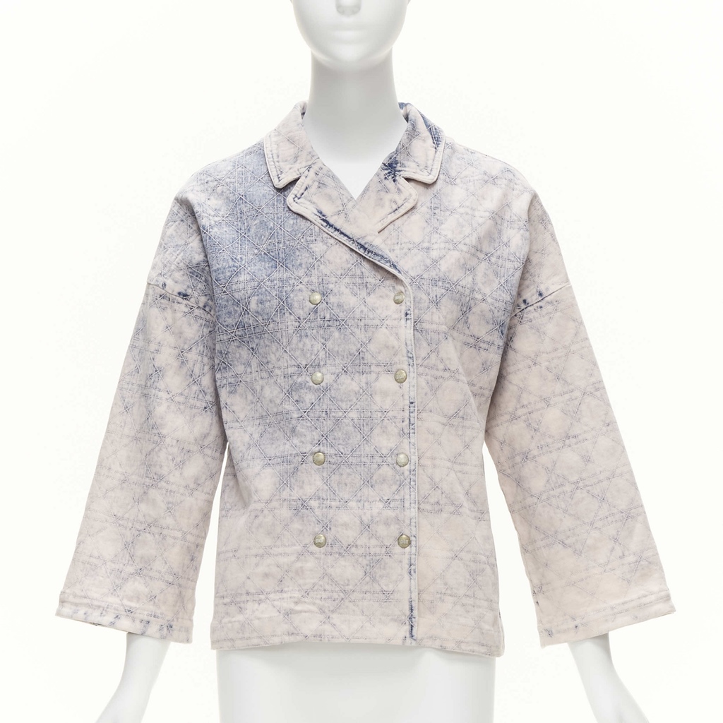 Christian Dior Blue Cannage Jacket
