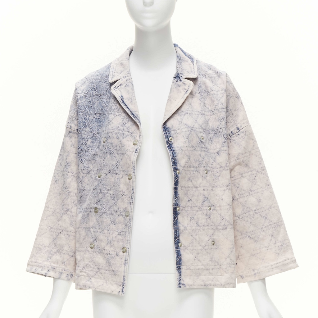 Christian Dior Blue Cannage Jacket - Image 6