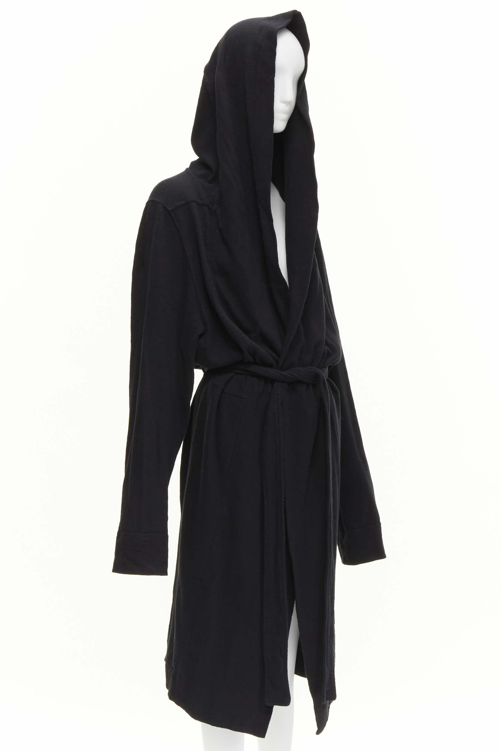 Rick Owens Black Hooded Robe - Image 6