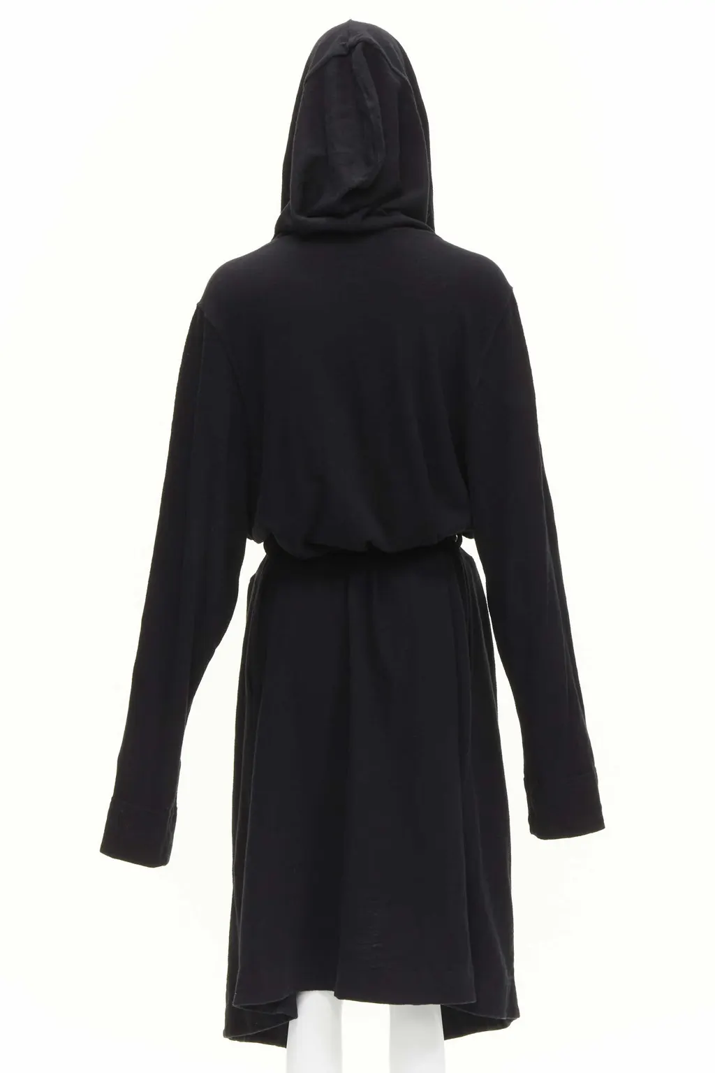 Rick Owens Black Hooded Robe Black Cotton Very good - Box View