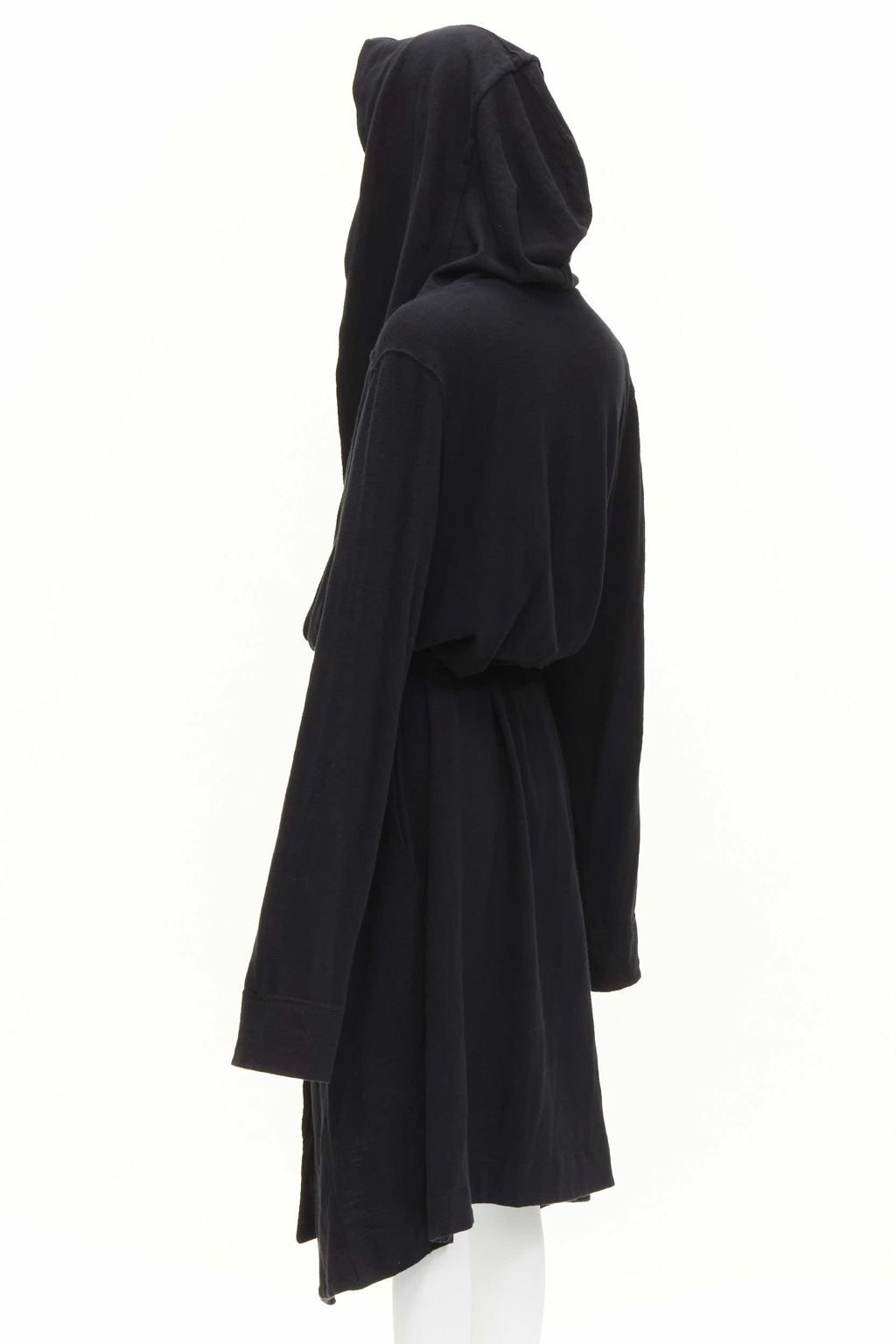 Rick Owens Black Hooded Robe - Detail 1
