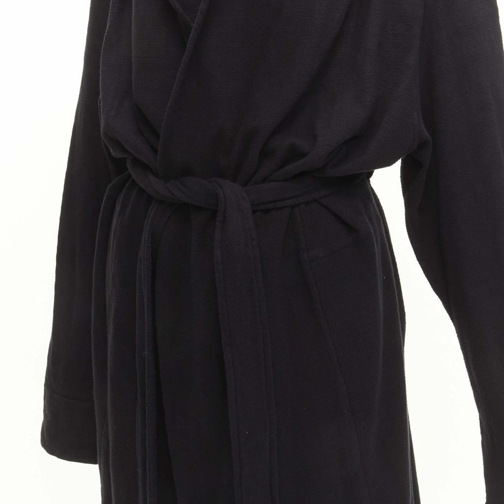Rick Owens Black Hooded Robe - Detail 2