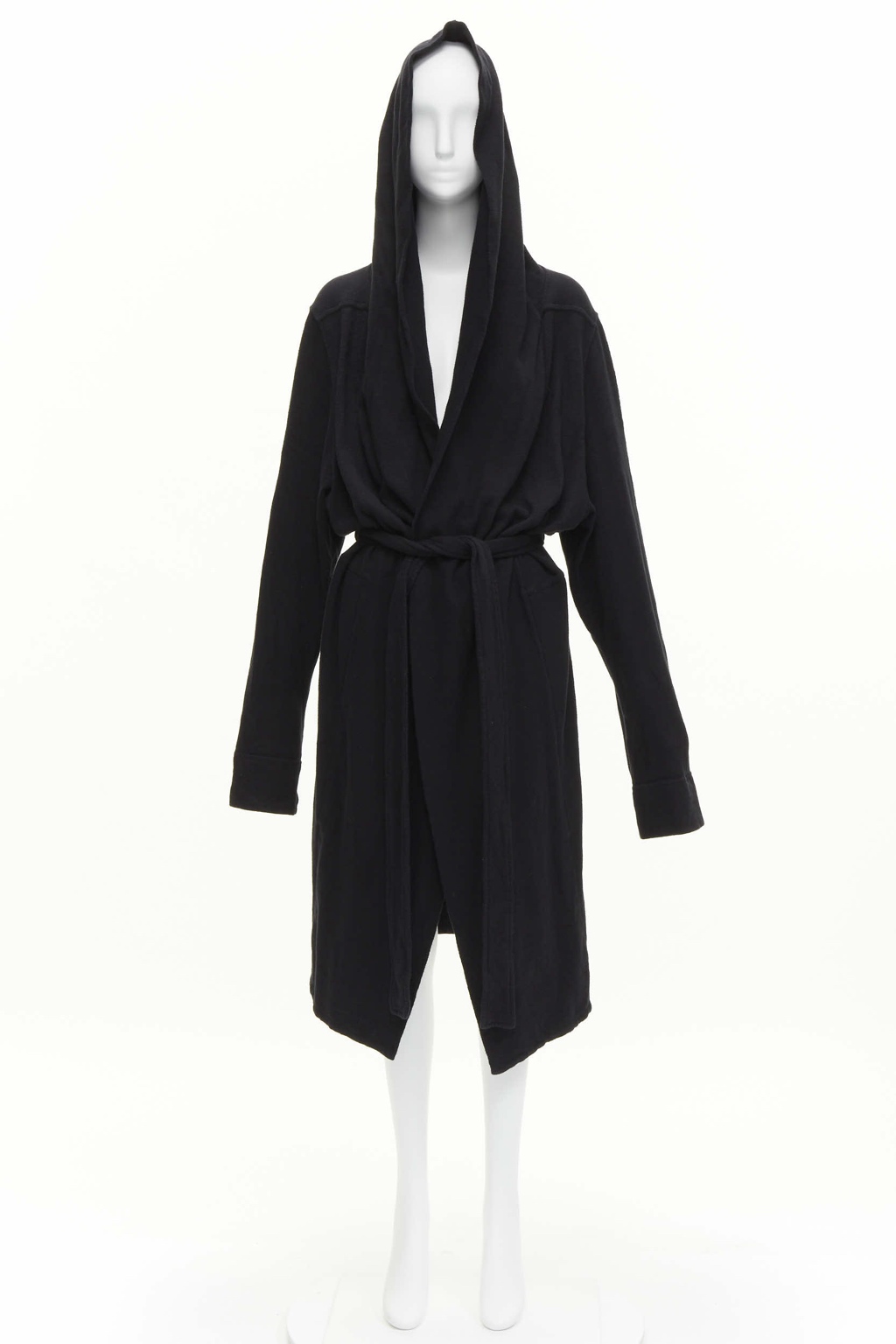 Rick Owens Black Hooded Robe - Image 13