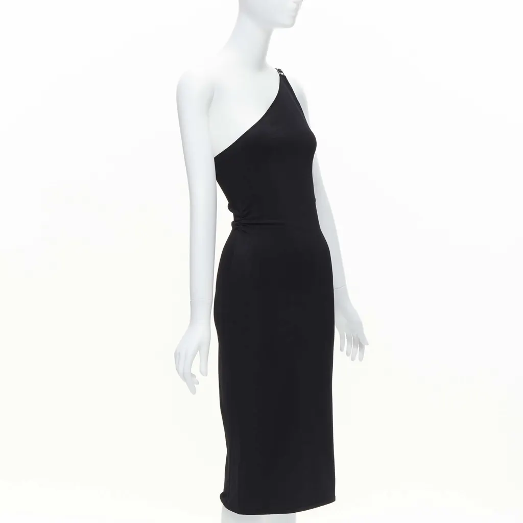 Gucci G Buckle Dress Black Viscose Never worn - Inside View