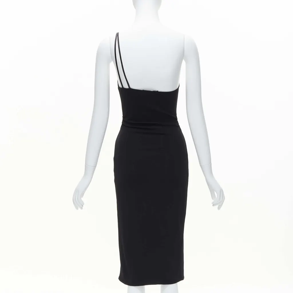 Gucci G Buckle Dress Black Viscose Never worn - Box View