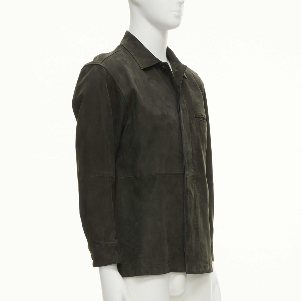 Issey Miyake Grey Suede leather jacket - 4