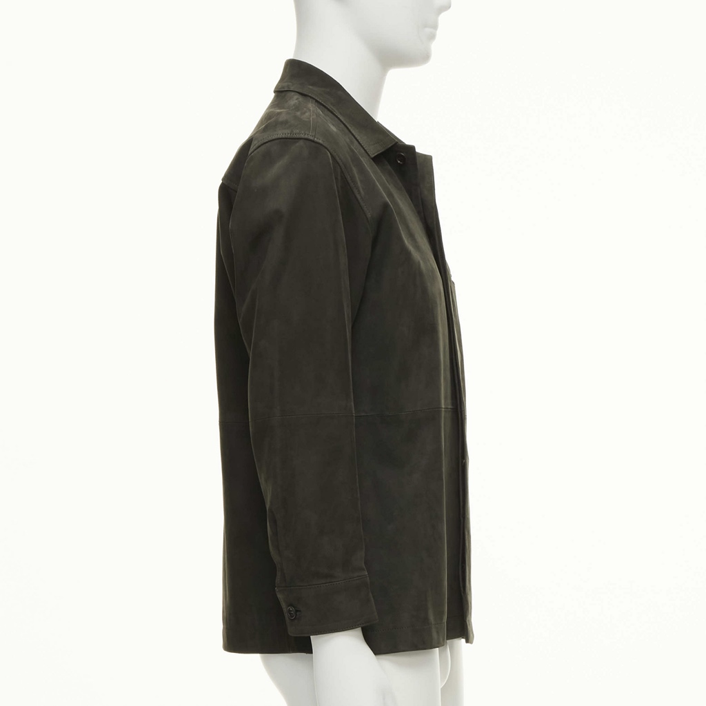Issey Miyake Grey Suede leather jacket - Side view