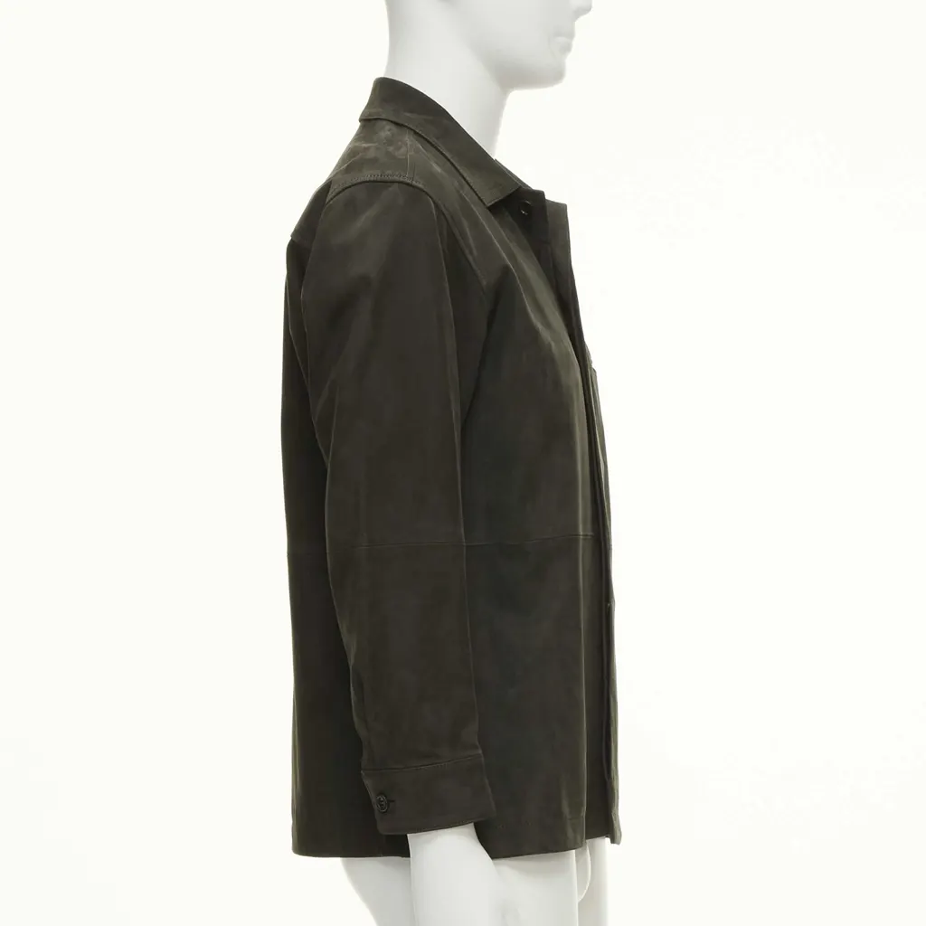 Issey Miyake Grey Suede Overshirt Grey Suede Fair - Box View