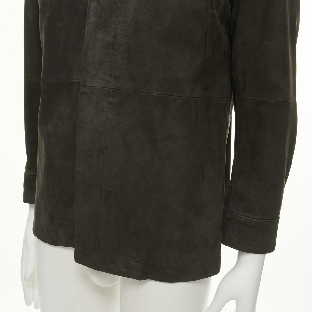 Issey Miyake Grey Suede leather jacket - Image 10