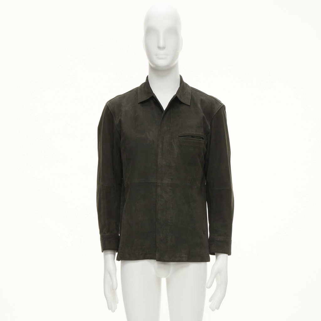 Issey Miyake Grey Suede leather jacket - Image 13