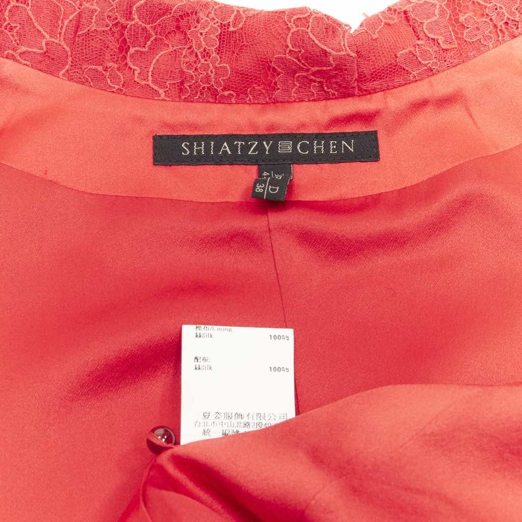 Shiatzy Chen Red Silk Qipao Top - Image 11