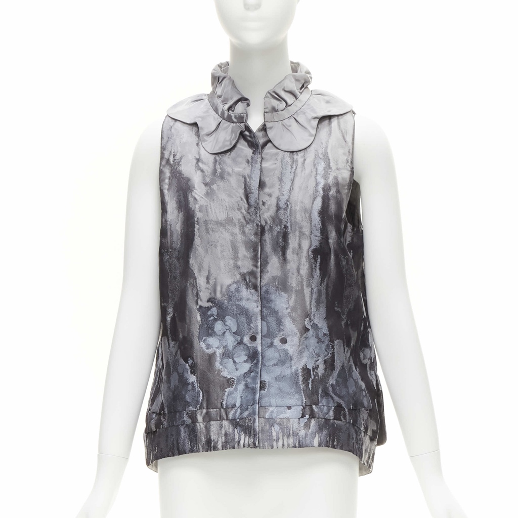 Shiatzy Chen Watercolor Brocade Vest - Image 6