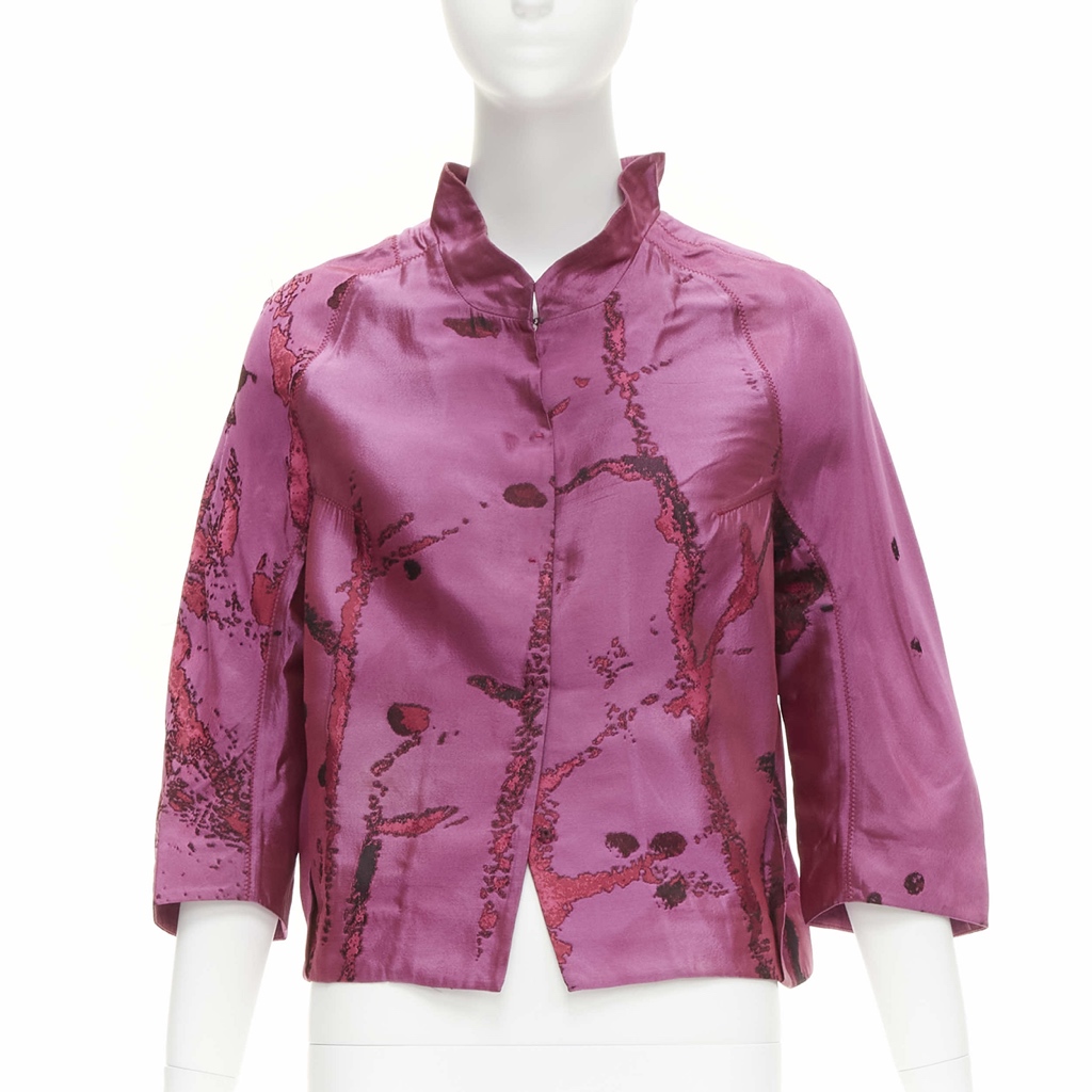 Shiatzy Chen Purple Silk Jacket