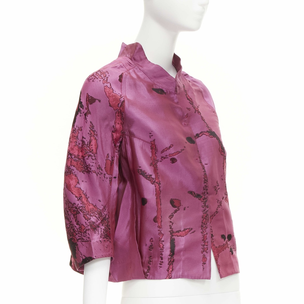 Shiatzy Chen Purple Silk Jacket - 4