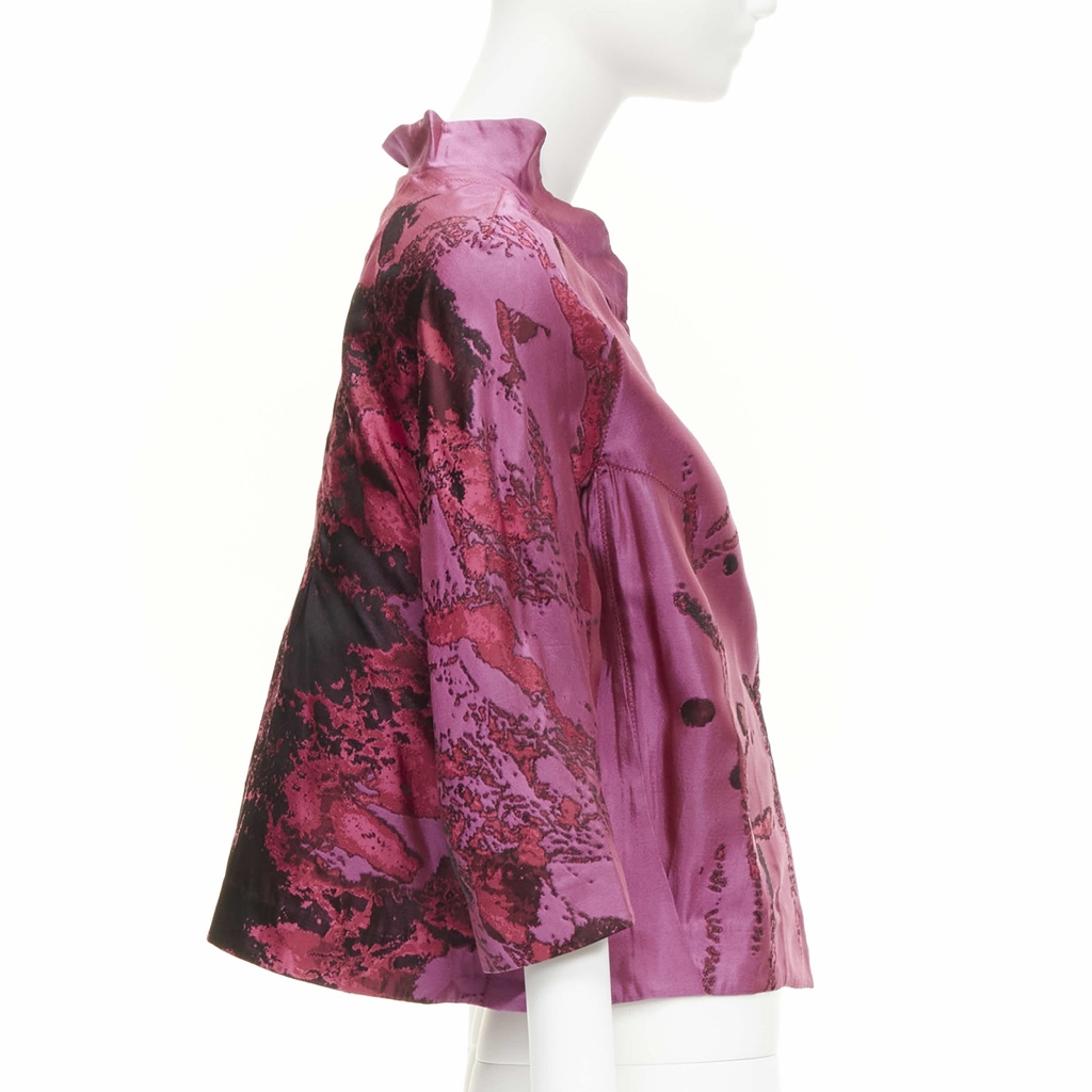 Shiatzy Chen Purple Silk Jacket - Side view