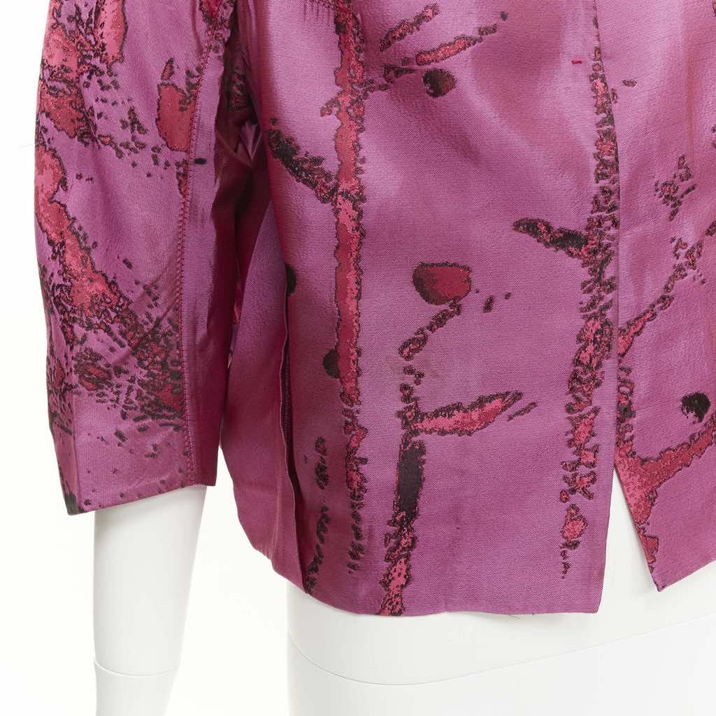 Shiatzy Chen Purple Silk Jacket - Image 10