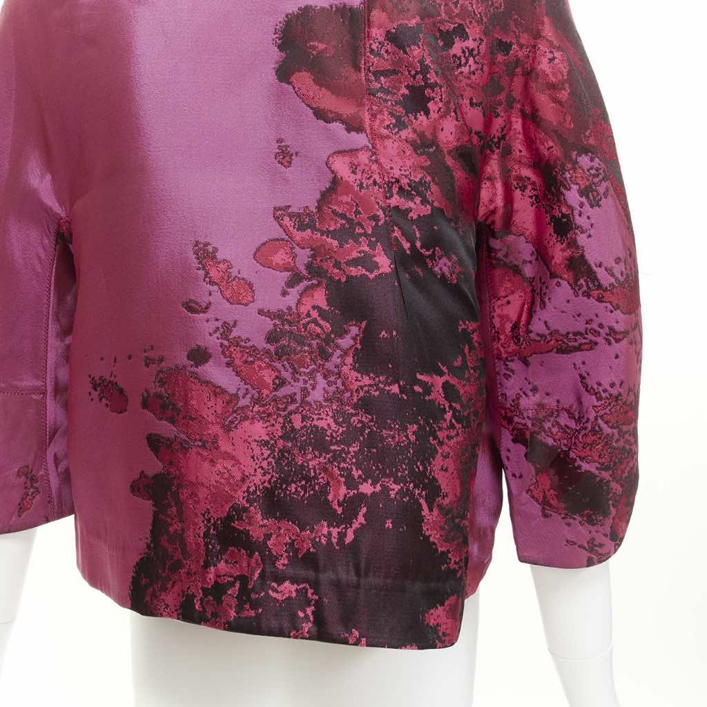 Shiatzy Chen Purple Silk Jacket - Image 11