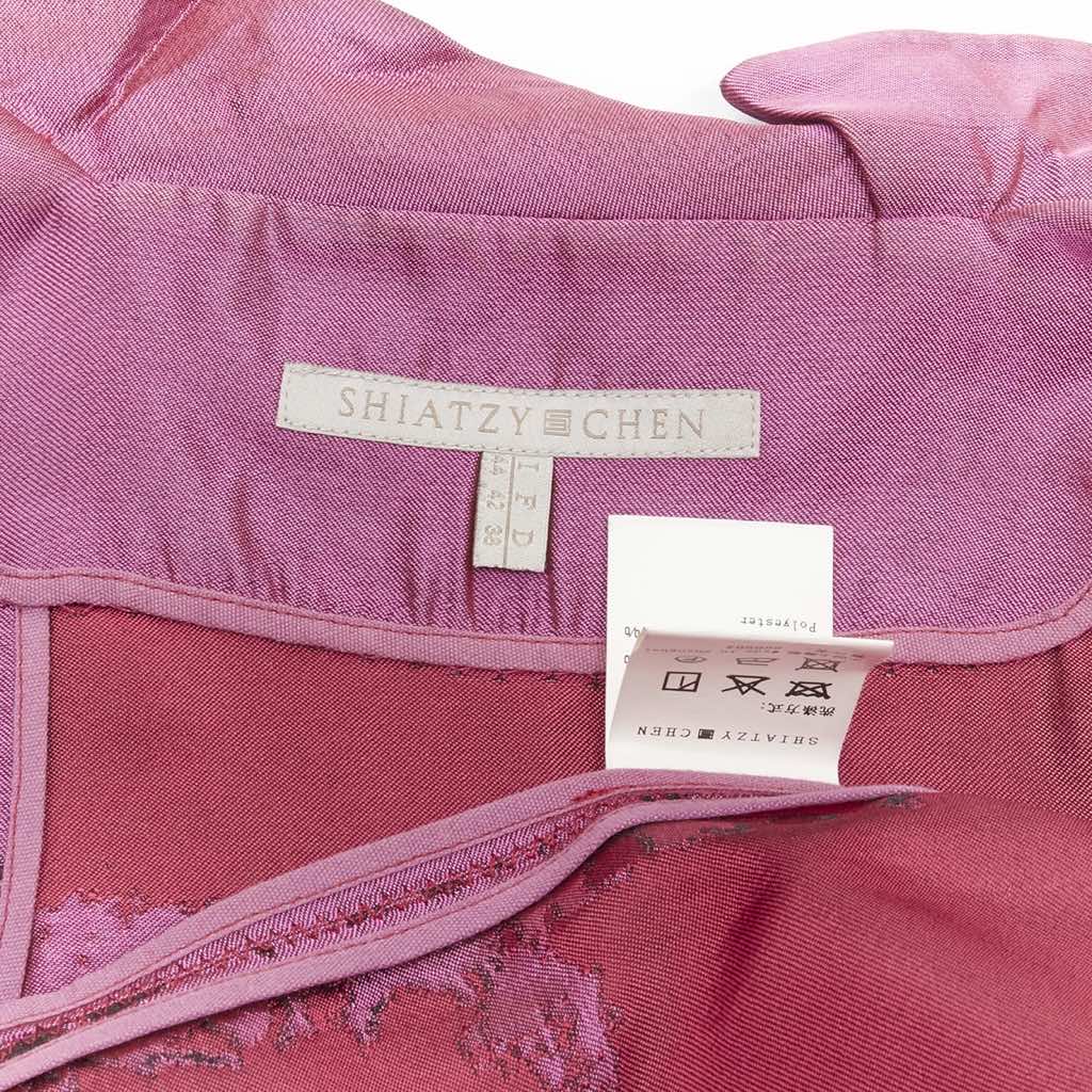 Shiatzy Chen Purple Silk Jacket - Image 13
