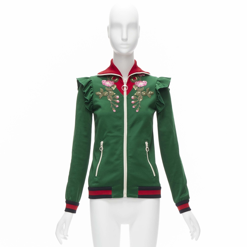 Gucci Floral Ruffled Jacket - Image 13