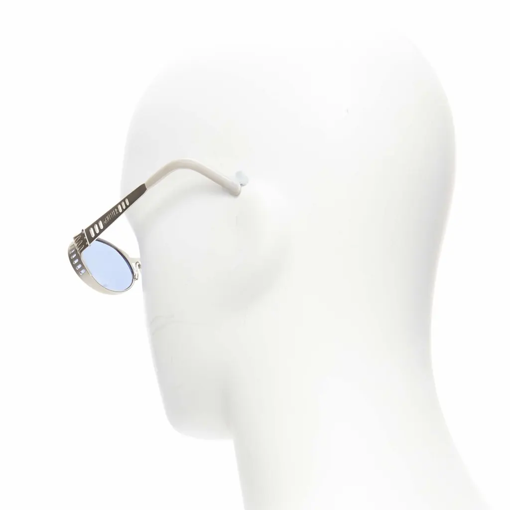 Jean Paul Gaultier Steampunk Sunglasses Blue Metal Fair - Model View