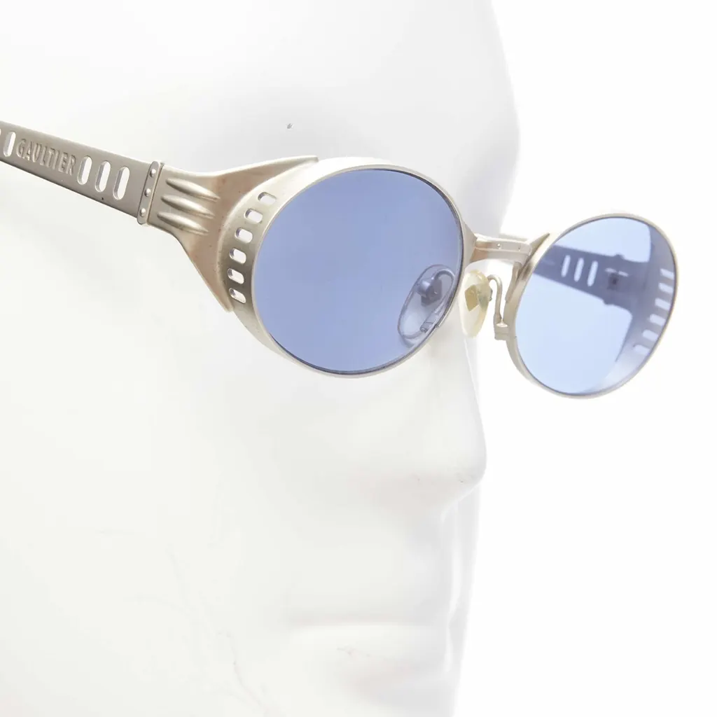 Jean Paul Gaultier Steampunk Sunglasses Blue Metal Fair - Box View